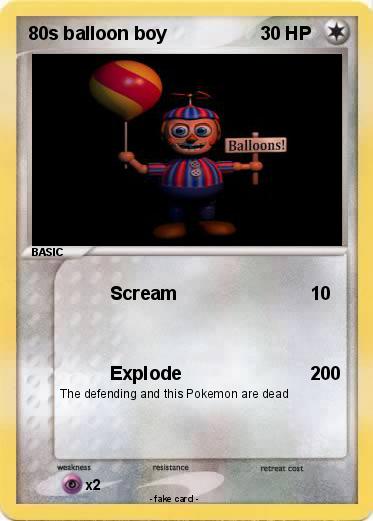 Pokemon 80s balloon boy