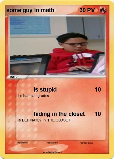 Pokemon some guy in math