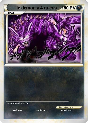 Pokemon le demon a 4 queus