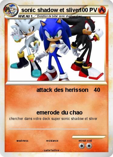 Pokemon sonic shadow et sliver