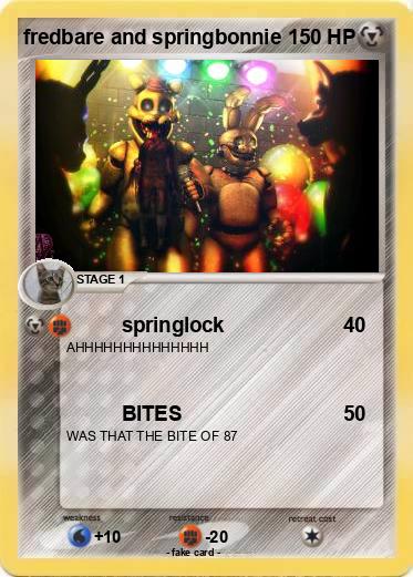 Pokemon fredbare and springbonnie