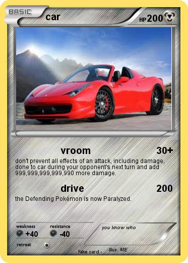 Pokemon car