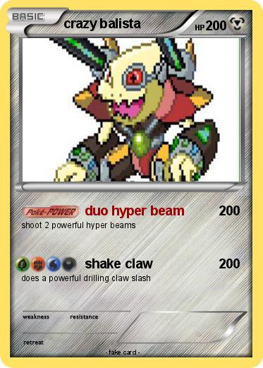 Pokemon crazy balista