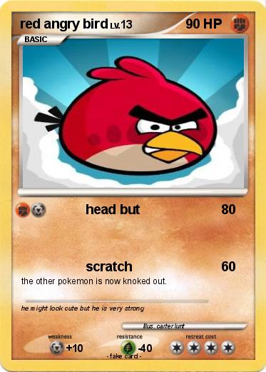Pokemon red angry bird