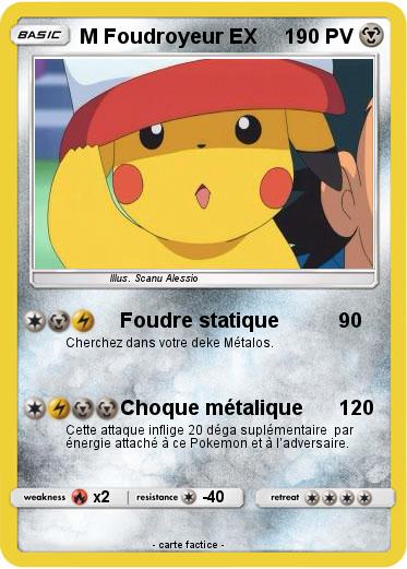 Pokemon M Foudroyeur EX