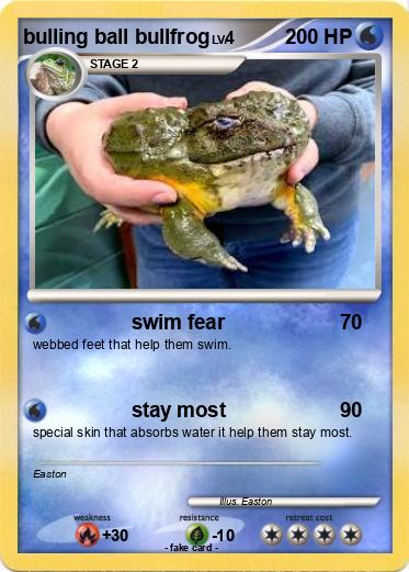 Pokemon bulling ball bullfrog