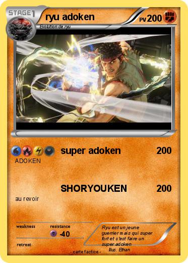 Pokemon ryu adoken