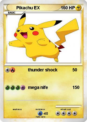 Pokemon Pikachu EX