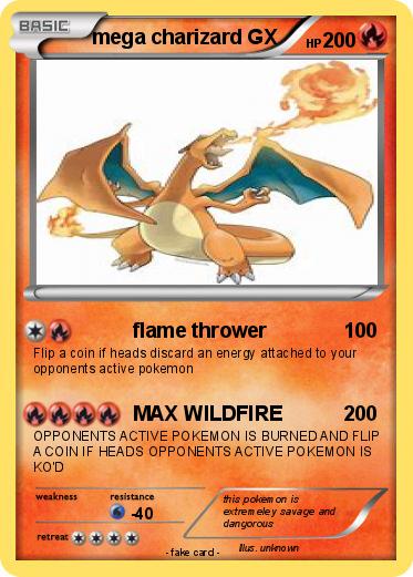 Pokemon mega charizard GX