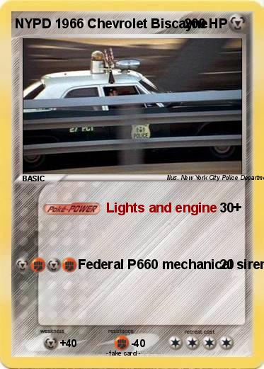 Pokemon NYPD 1966 Chevrolet Biscayne