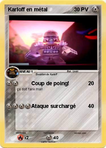 Pokemon Karloff en métal