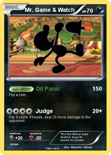 Pokemon Mr. Game & Watch