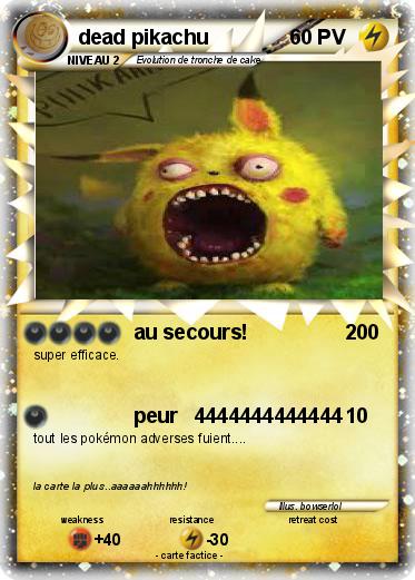 Pokemon dead pikachu