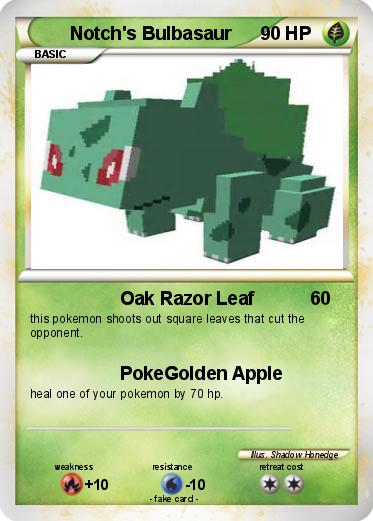 Pokemon Notch's Bulbasaur