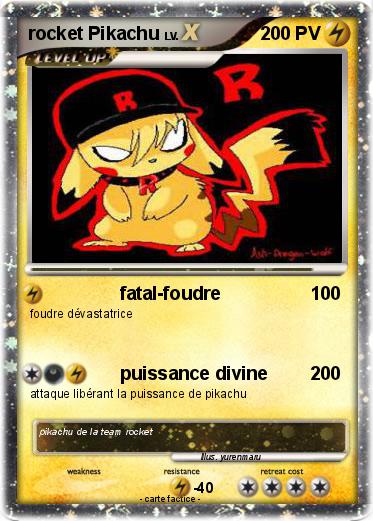 Pokemon rocket Pikachu