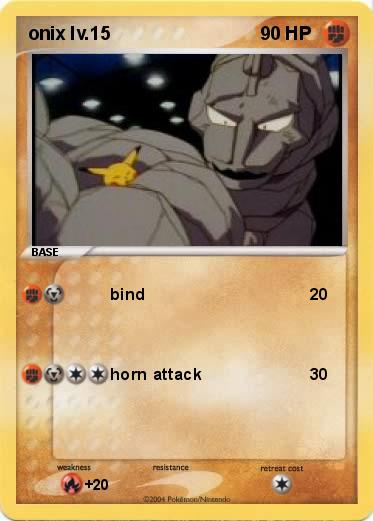 Pokemon onix lv.15