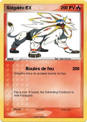 Pokemon Solgaléo EX