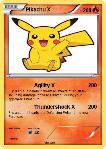 Pokemon Pikachu X