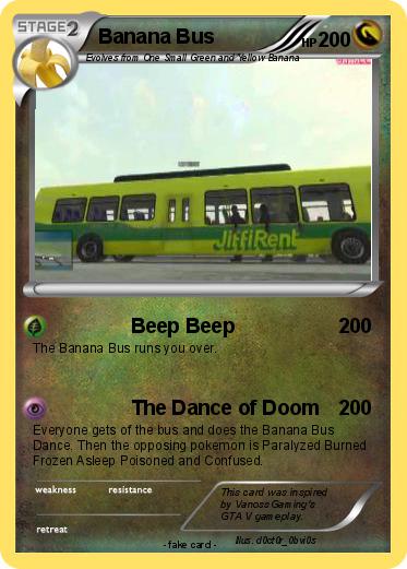 Pokemon Banana Bus