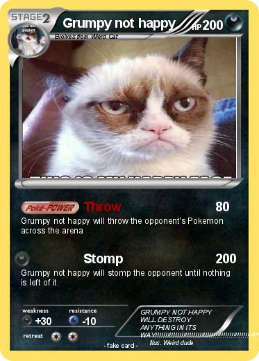 Pokemon Grumpy not happy