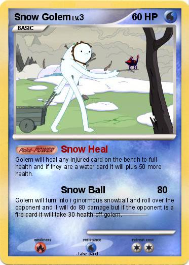 Pokemon Snow Golem
