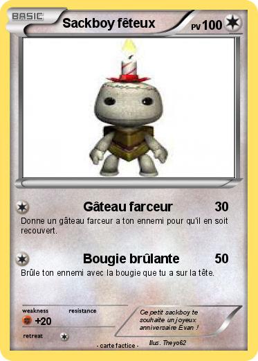 Pokemon Sackboy fêteux