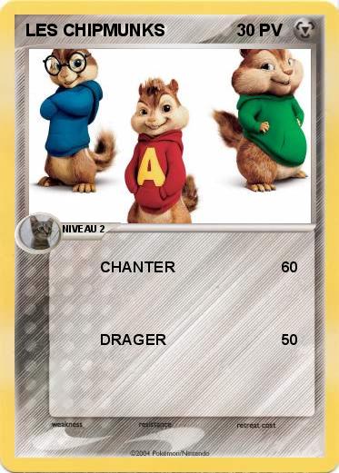 Pokemon LES CHIPMUNKS