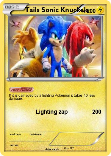 Pokemon Tails Sonic Knuckels