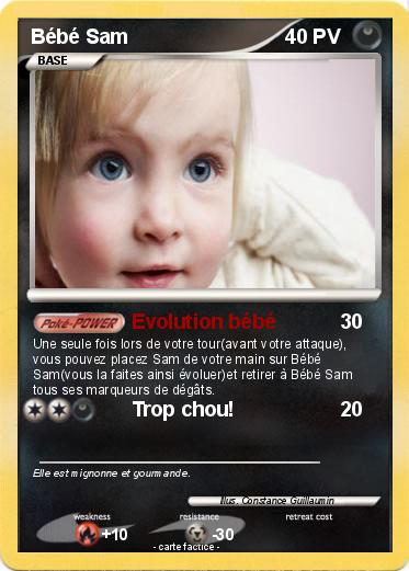 Pokemon Bébé Sam