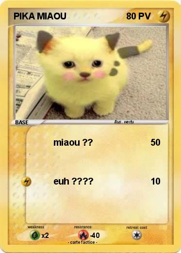 Pokemon PIKA MIAOU