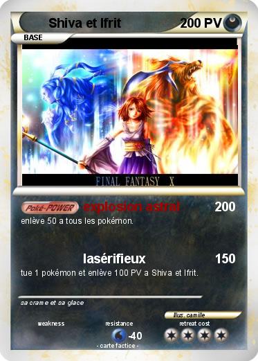 Pokemon Shiva et Ifrit