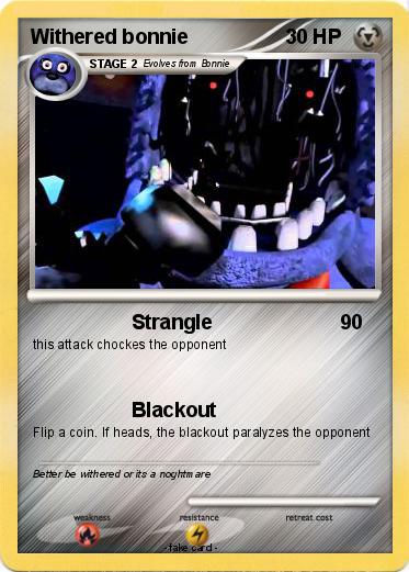 Pokemon Withered bonnie