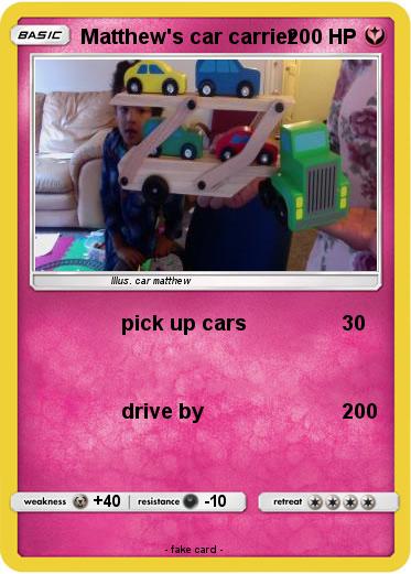 Pokemon Matthew's car carrier