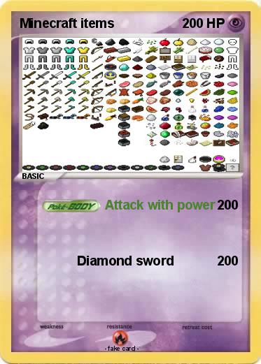 Pokemon Minecraft items