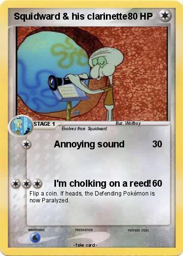 Pokemon Squidward & his clarinette
