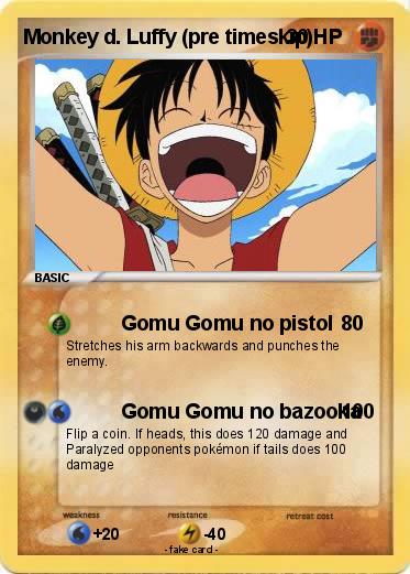Pokemon Monkey d. Luffy (pre timeskip)