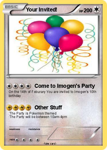 Pokemon Your Invited!