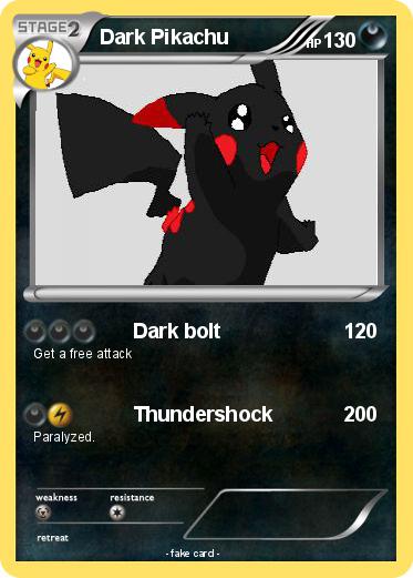 Pokemon Dark Pikachu