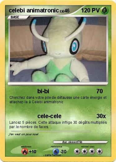Pokemon celebi animatronic