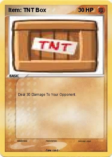 Pokemon Item: TNT Box