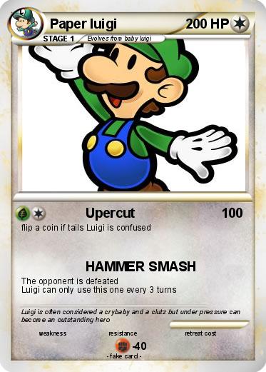 Pokemon Paper luigi