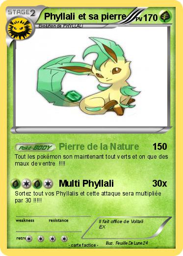 Pokemon Phyllali et sa pierre