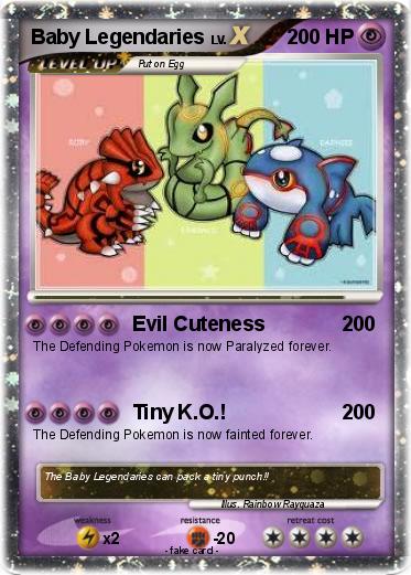 Pokemon Baby Legendaries