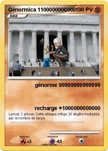 Pokemon Génormica 1100000000000