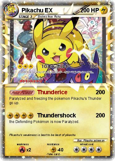 Pokemon Pikachu EX