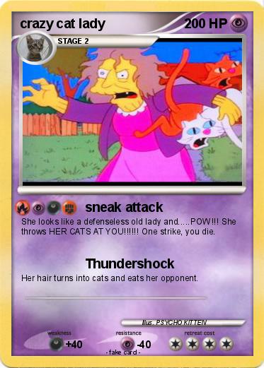 Pokemon crazy cat lady