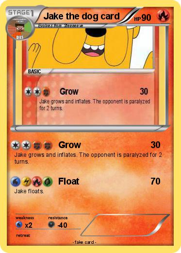 Pokemon Jake the dog card