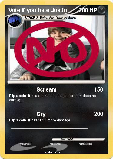 Pokemon Vote if you hate Justin