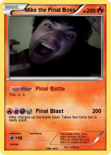 Pokemon Mike the Final Boss