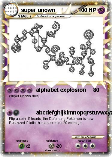 Pokemon super unown
